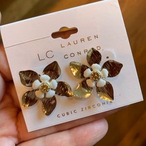 LC flower earrings